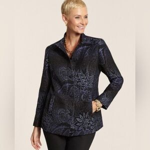 NWT Chico’s Size 1 (8) Artisan Jacket Blazer Topper